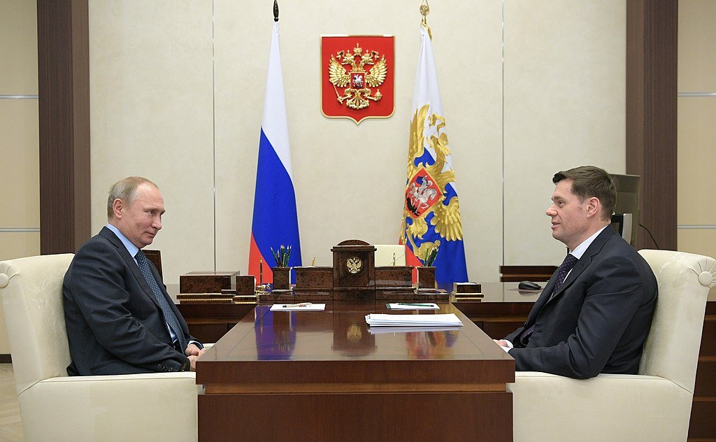 Vladimir Putin and Alexey Mordashov
